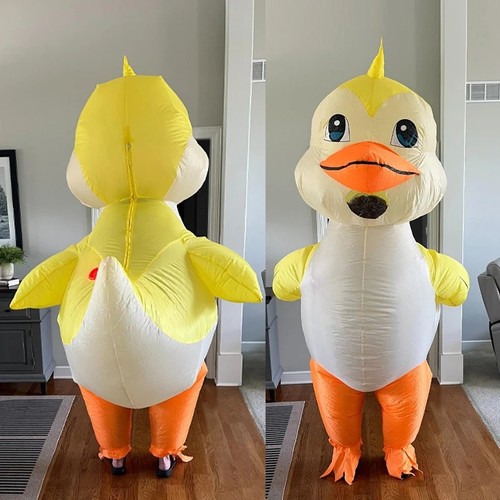 Yellow duck inflatable costume - yellow,