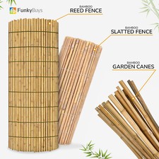 Bamboo Cane Slat Reed Screening Roll Garden Fencing Panel Outdoor Privacy Fence