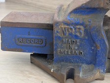 Record No. 3 Vice 4” Jaws Bench Engineers Mechanic Excellent Condition WORKING