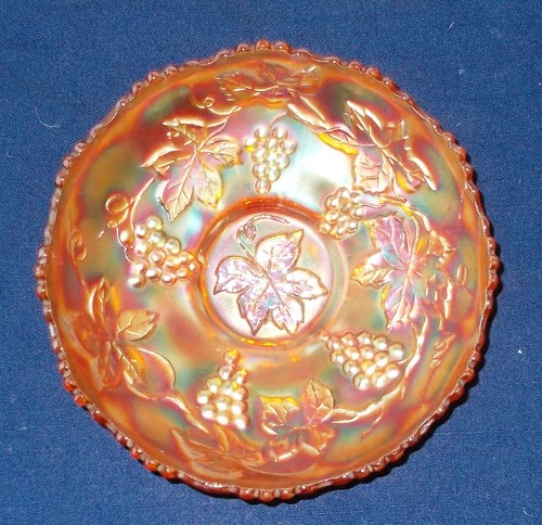 Antique fenton orange grapes - antique,