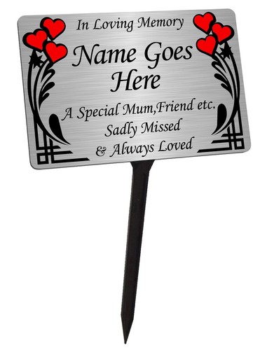 Personalised memorial plaque - memorial,