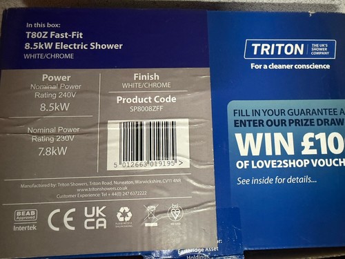 Triton t80z fast fit 5kw - fast-fit, 8.5kw
