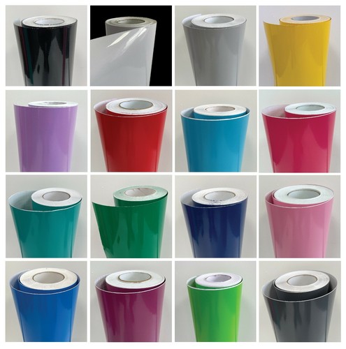 Gloss vinyl sticky back - sticky,