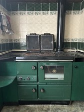 Aga Cast Iron Two-oven Gas Green Enamel. Stanley Super Star 80,000