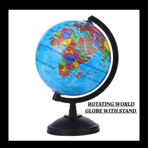 Rotating world globe with - rotating,