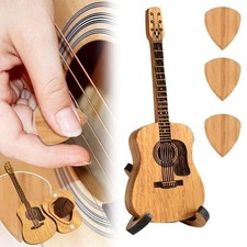 Classic Wooden Guitar Pick Box