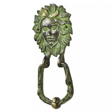 Antique Look Brass Victorian lady Face Patina Door Knocker door Bell Home Decor