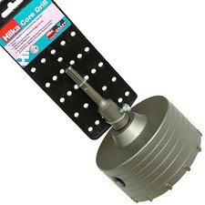 Hilka Core Drill Bit 110mm Round Hole Waste Pipe Masonry Cutter Saw SDS arbor UK