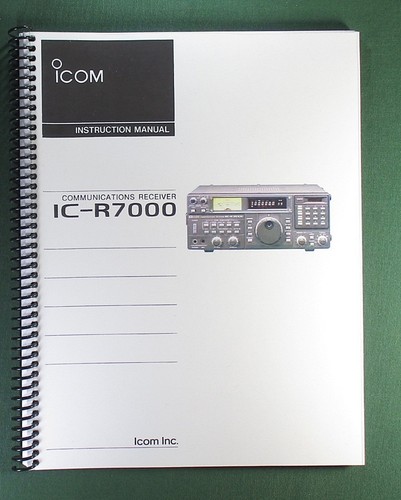 Icom r7000 instruction - icom, ic-r7000