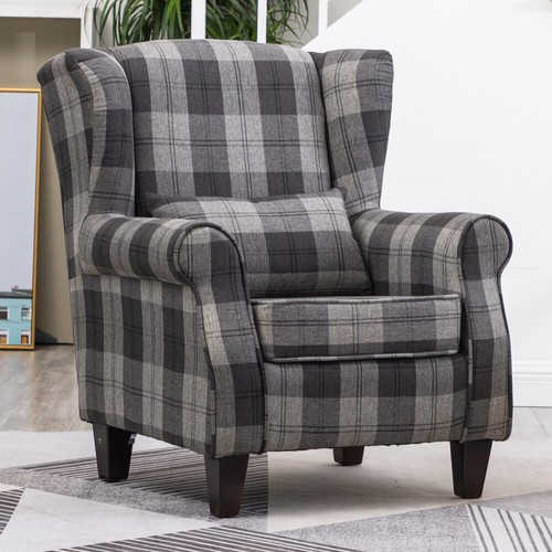 High wing back armchair - high,