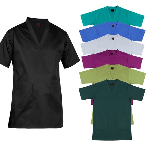 Medical top solid 100 - 100%, cotton