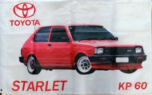 Toyota starlet flag red - kp, 60