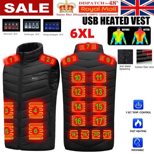 Heated vest electric jacket - vest,
