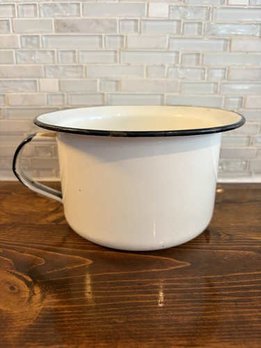Vintage white enamel - vintage,