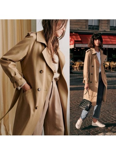 Sezane scott trench coat - trench,