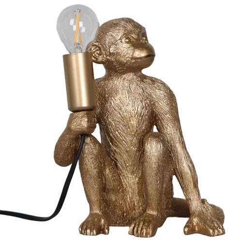 Gold monkey table - monkey,