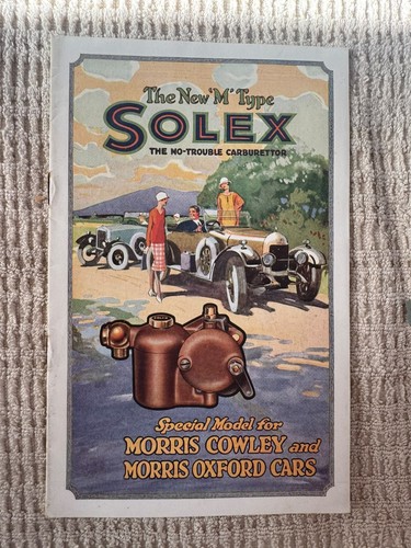 1926 solex carburettor - carburettor, morris
