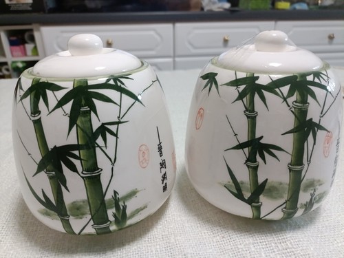 Painted jars chinese - 2, w/chinese