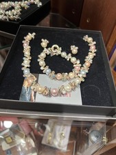 Bulatti Women's Designer Necklace Bracelet and Earrings Set