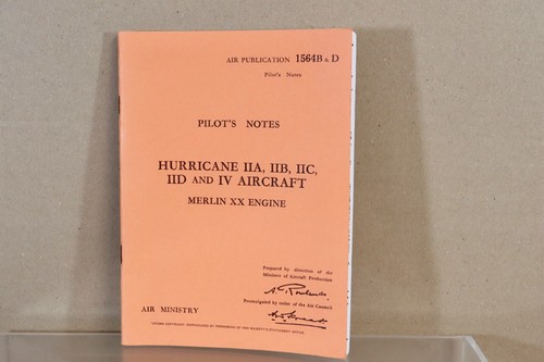 Pilot notes wwii - pilot's, hawker