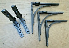 PAIR OF INDUSTRIAL GALLOWS  cast iron vintage rustic cistern shelf bracket 