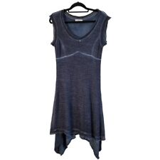 Elisa cavaletti club blue acrylic/wool aysemetric boho dress.Sz small uk 8