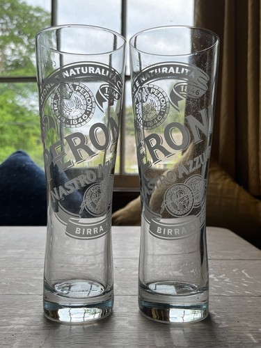 Peroni pint glasses - x, new