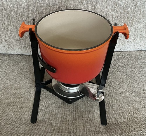 Creuset cast iron fondue - cast,