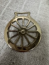 Vintage Horse Brass Cart Wheel