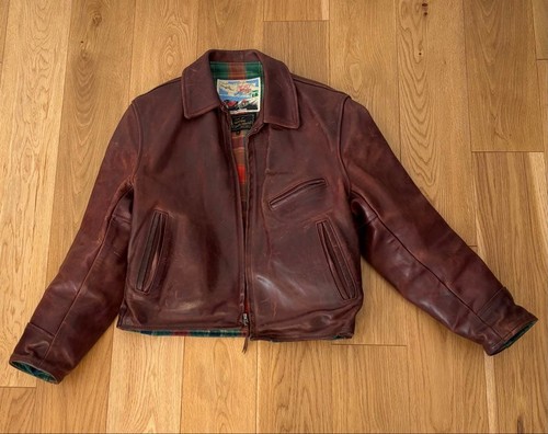 Aero leather jacket halfbelted - jacket,