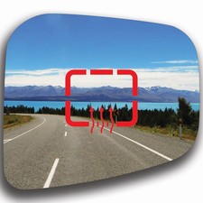 Blue Mirror Glass Right Heated