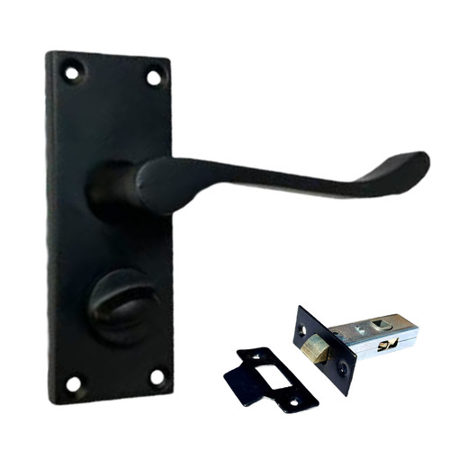 Victorian scroll matt black - matt,