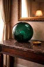 Art Deco Round Table Lamp Dark