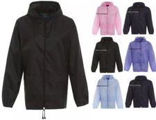 Children Waterproof Hooded Rain Coat Kids Jacket Poncho Raincoat Long Outwear UK