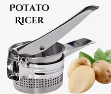 Heavy Duty Potato Ricer Puree Masher Juicer Vegetable Fruit Steel Press Maker UK