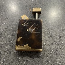 Vintage 1950’s Amor Perfume Atomizer Swallows & Brown Onyx Made In Germany 
