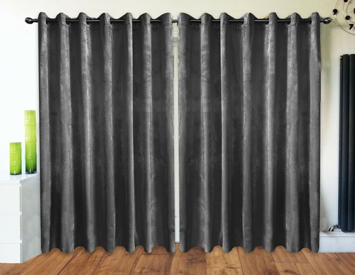 Mustard grey velvet - mustard, curtains