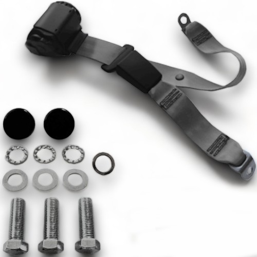 Three point rear seat belt - seat,