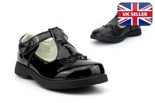 Girls School Shoes T-Bar Flats