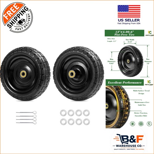 Durable inch flat free - 13-inch, flat-free