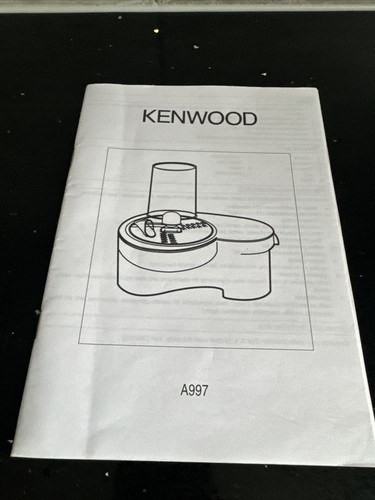 Instrutions for kenwood chef - instrutions,