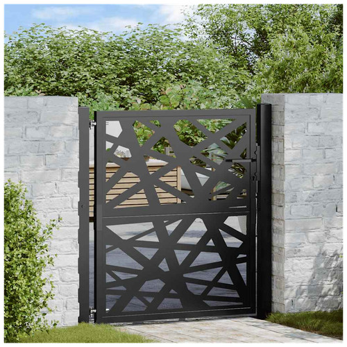 Garden gate black weathering - garden,