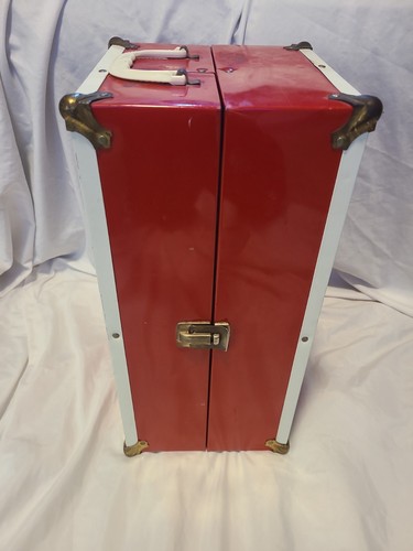 Vintage red white metal - vintage, doll