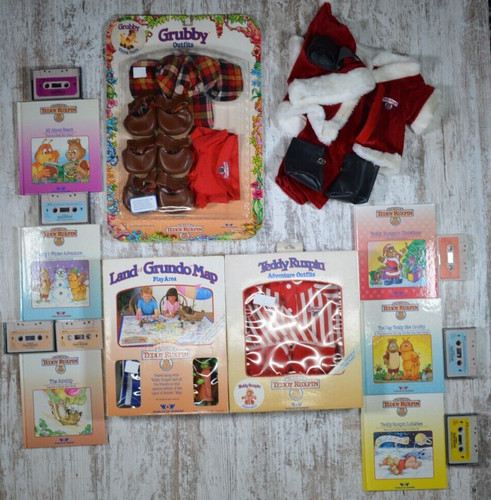 Teddy ruxpin lot outfits - teddy,
