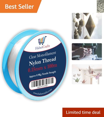 100m non stretch clear nylon - clear,