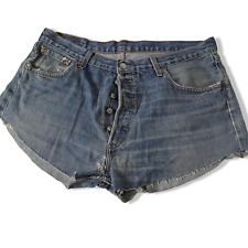 Vintage womens Levi's cut off blue bum short 501 36 X 5| L 36 W 5| SKU 3735