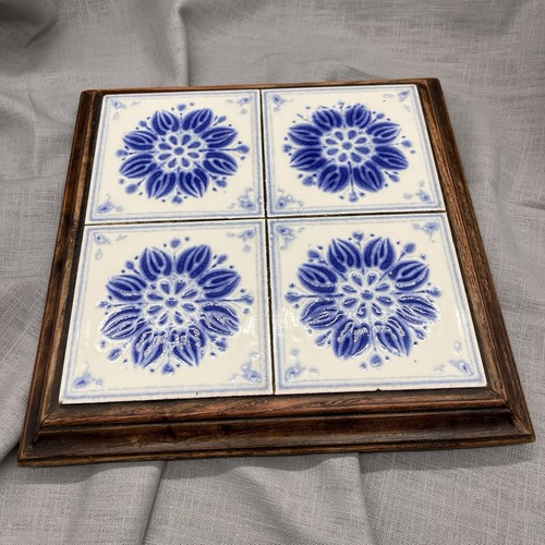 Vintage large blue - blue, white