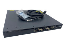 Cisco WS-C3650-24PS-E Catalyst 24-Port PoE Switch Used 90 Day Warranty!