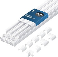 shinfly 2.4m Cable Trunking Kit Self Adhesive – Mini Trunking for Electric Cable