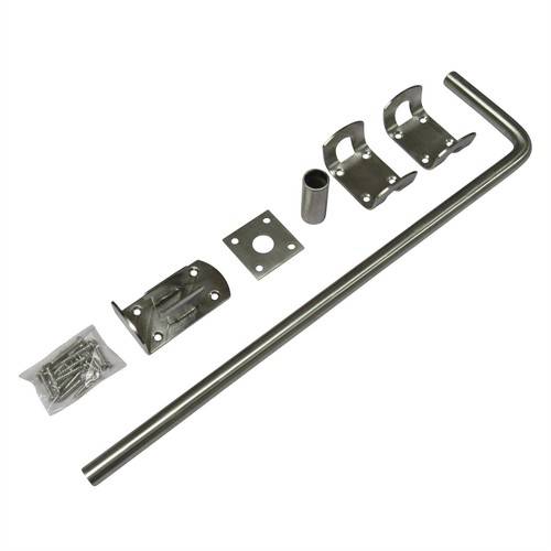 Garage door drop bolt - door,
